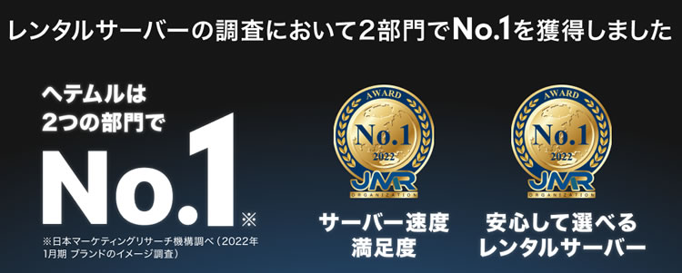 ヘテムルは速度などが指示されて、2つの部門でNo.1獲得