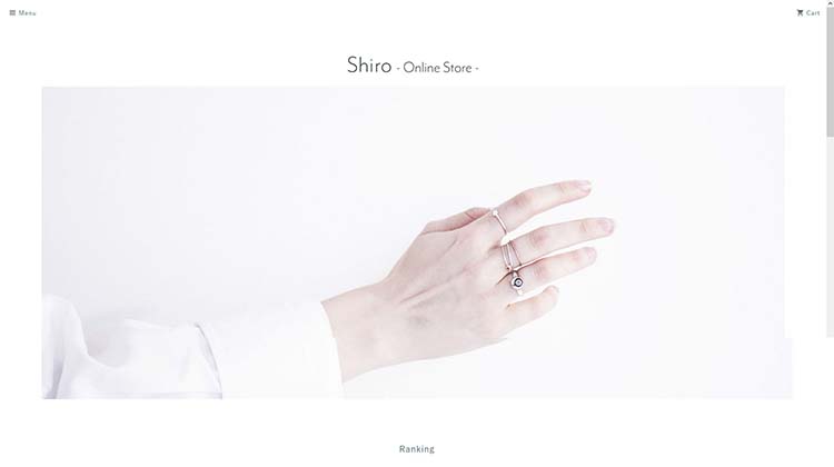 makeshopのテンプレート Shiro